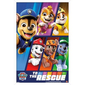 Trends International Nickelodeon Paw Patrol - To The Rescue Framed Wall Poster Prints - 1 of 4
