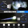 MaseiKar Flashlights High Lumens, Rechargeable Flashlight Led 2000 XHP70.2, Super Bright Flash Light, High Powered Camping Gift, Adjustable ,black - 3 of 4