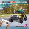 JOYMOR 12V Ride on Truck with Remote Control, Battery Powered Kids Car with LED Lights/Horn/Manual Control/3-5 MPH Speed/Gift for Girl Boy (Green) - 3 of 4
