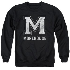 Morehouse College Official Distressed Primary Logo Adult Crewneck Sweatshirt - 1 of 4