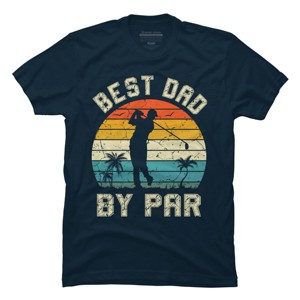 Men's Design By Humans Best Dad By Par Tropical Golf By T-Shirt - 1 of 2