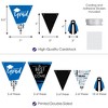 Big Dot of Happiness 30 Piece Blue Graduation Party Pennant Triangle Banner - 3 of 4
