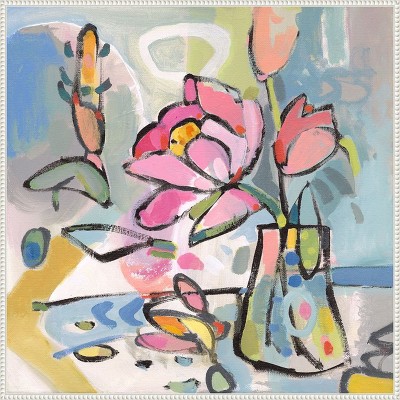Amanti Art Flowers Picked From The Garden II by Vas Athas Canvas Wall Art Print Framed 30 x 30-in.