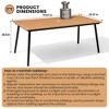 Crestlive Products Outdoor Dining Set Patio Dining Table Wooden-Like Top and Aluminum Frame Umbrella Hole - 4 of 4