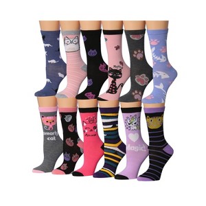 Eclectic Vibes Pattern Socks - 12 Pairs - 1 of 4