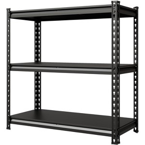 Metal Shelving Unit,Garage Storage Shelves, 3850 Lbs Capacity, Adjustable Steel Storage Rack, Matte Black, Heavy Duty - 1 of 4