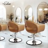 Karl Home Eye-catching Rhombus Stitch Pattern Extra Wide Seat Hair Stylist Salon Chair - 2 of 4