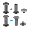 Unique Bargains Steel Leather Belt Scrapbook Binding Kits M5 Chicago Screws 100 Sets - 4 of 4