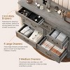 9 Drawers Dresser for Bedroom, Farmhouse Wood Chest of Drawers with Rustic Handle - 4 of 4