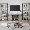 Coolmee Industrial 6 Tier Bookshelf, Metal Frame Rustic Tall Standing Bookcase, Large Vintage Display Rack for Bedroom, Living Room and Home Office - 4 of 4