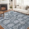 Washable Living Room Area Rug, Soft Vintage Area Rugs for Bedroom, Ultra-Thin Non-Slip Indoor Floor Carpet Large Rugs for Dining Room - 2 of 4