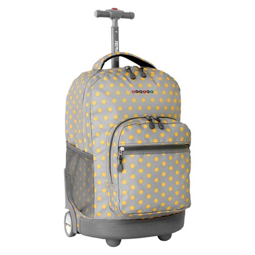 'J World 18'' Sunrise Rolling Backpack - Candy Buttons, Girl's, Size: Small'
