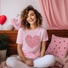 Simply Sage Market Women' Valentine Leopard Heart Short Sleeve Graphic Tee - 2 of 4