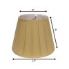 Vynxaria Lampshades: Honey Slant English Box Pleat Softback Shade, 9" x 14" x 9" with Washer Fitter - 2 of 4