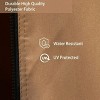 Aoodor 10' x 10' Gazebo Curtain Set Protecting Privacy Side Walls 4 Panels (Curtain Only) - 2 of 4