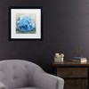 Trademark Fine Art - Jeanette Vertentes Beach Comber Dark Blue Matted Framed Art - 2 of 4