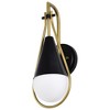 Nuvo Lighting Admiral 1 - Light Sconce in  Matte Black/Natural Brass - 4 of 4