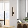 Rennnsan Drevara 13"-19"H Hardwired Linear Modern LED Dimmable Wall Sconce in Black - 2 of 4