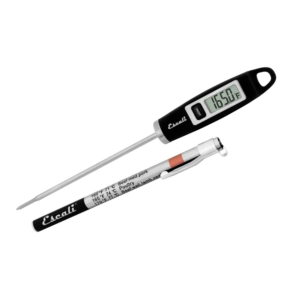 Escali Gourmet Digital Thermometer Black