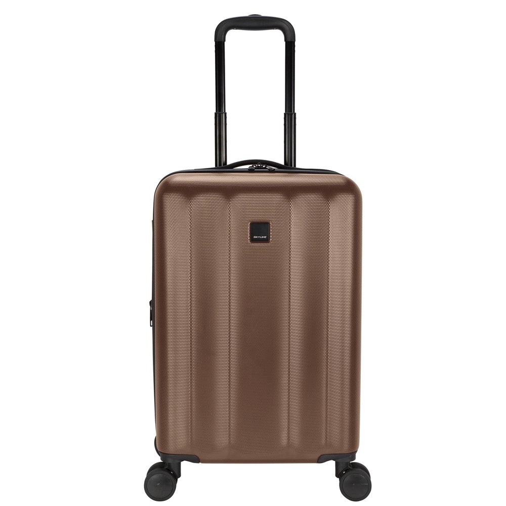 Photos - Travel Accessory SkyLine Hardside Carry On Spinner Suitcase - Brandy Brown 