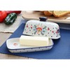 Blue Rose Polish Pottery M074 Manufaktura Butter DIsh - 4 of 4