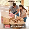 Attop Honeycomb Packing Paper, 15"x 213' Bubble Packing Wrap Wrapping Roll With 20 Fragile Sticker Labels - 3 of 4