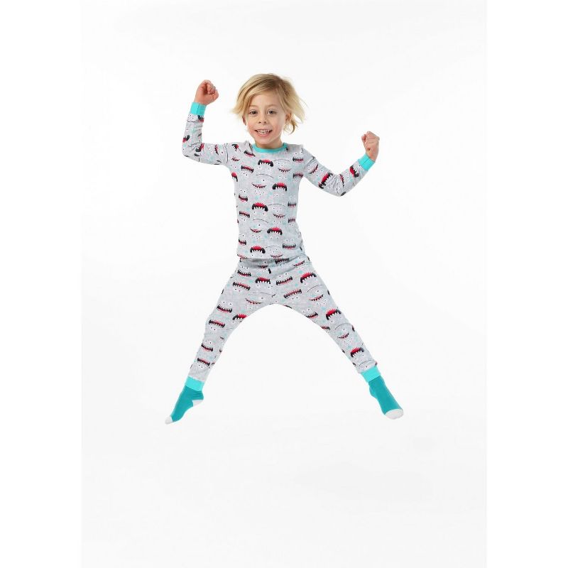 Sleep On It Infant & Toddler Boys 2-Piece Super Soft Jersey Snug-Fit Pajama Set with Matching Socks, 4 of 5