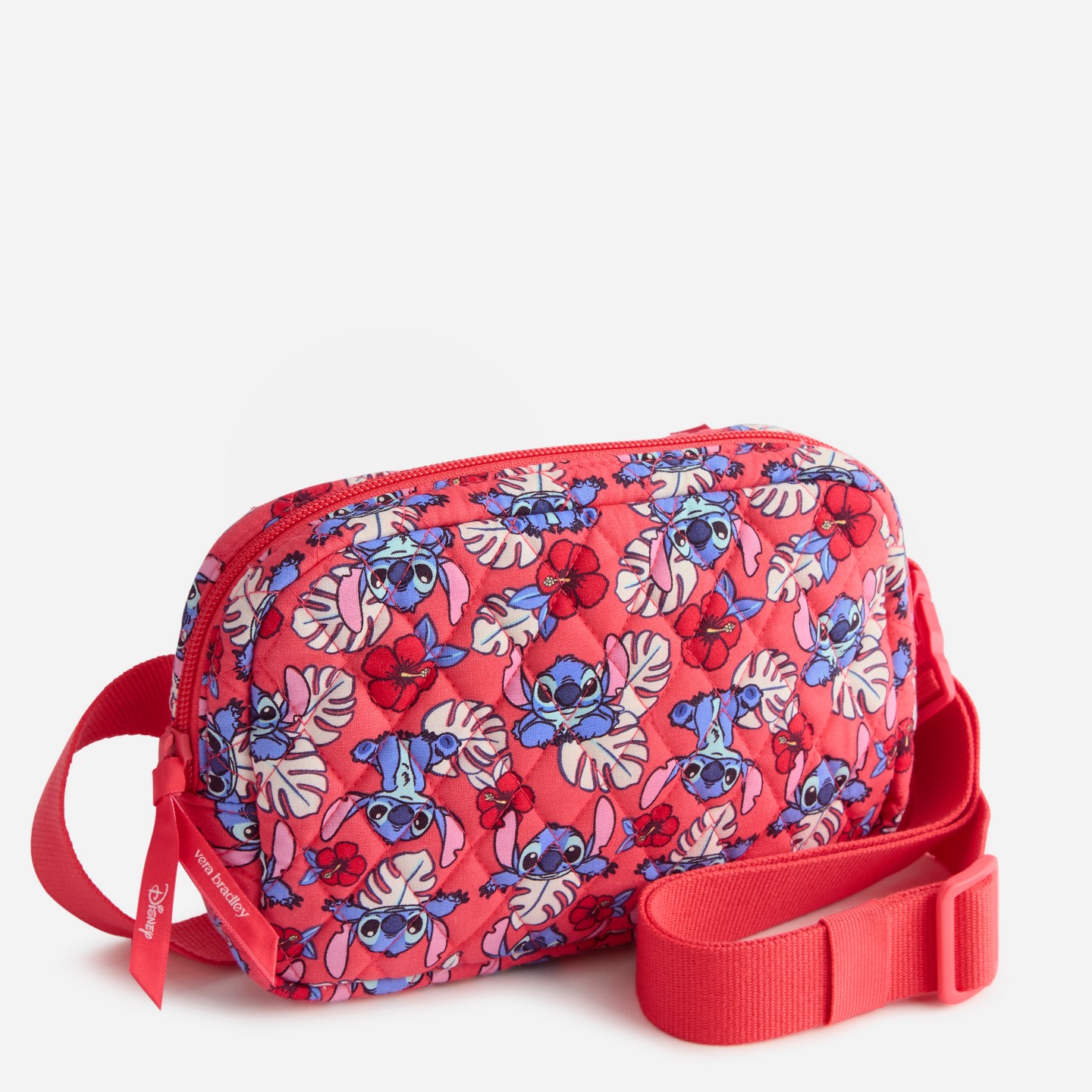 Женская сумка Vera Bradley Disney Lilo and Stitch Cotton Large Cube Belt Stitch Monstera — фото 1