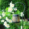 Moonelit Creations Solar LED Lantern with Shepherd Hook Light Stake Black - 2 of 4