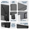 Portable Extra Thick Stadium Seat Cushion – Waterproof, Anti-Slip, with Cup Holder, Side Pocket, and Straps - 4 of 4