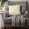 Design Imports 36"x54" Variegated Acrylic Throw Blanket Gray: Lightweight, Woven, Machine Washable - 3 of 4