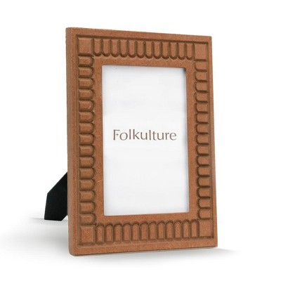 Folkulture Picture Frames 5" x 7" Wooden Picture Frame or Photo Frames for Wall or Poster Frame, Photo Wall Display Gifts for Women (Linear Tales)