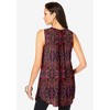 Roaman's Women's Plus Size Sleeveless Angelina Tunic - 3 of 4