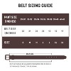 Wrangler Men's 38mm Pebble Leather Belt - Roller Buckle Casual Belt for Jeans & Everyday Wear, Tonal Stitched Design - 4 of 4