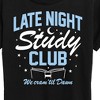 Women's - Instant Message - Late Night Study Club Short Sleeve Graphic T-Shirt - 2 of 4