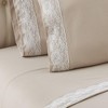 Shavel Micro Flannel Shavel Durable & High Quality Luxurious Lace-Edged Sheet Set Including Flat Sheet, Fitted Sheet & Pillowcase - 2 of 3