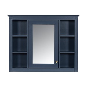 Chery Life 35'' x 27.5'' Wall Mounted Storage Cabinet, Modern Bathroom Wall Cabinet with Mirror - 1 of 4