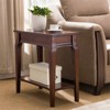 Leick Home Stratus Narrow Chairside Table in Heartwood Cherry - 2 of 4