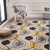 World Rug Gallery Contemporary Geometric Stripe Non-Slip (Non-skid) Area Rug:  Low Pile,  Stain-Resistant - 2 of 4