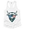 Simply Sage Market Patriotic Cow Sunglasses Racerback Tank - 2 of 4