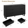 7 Dresser for Bedroom,55" Freestanding Horizontal Drawer with Storage - 4 of 4