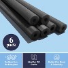 Play22usa Pool Noodles Foam 6 Pack – Large Black Foam Noodle Tubes, Bulk Swim Noodles, Multi-Purpose Float, Exercise & Craft Aid - 3 of 4