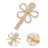 Unique Bargains Women's Grace Starfish Faux Pearl Hair Clips Gold Tone White 5 Pcs - 3 of 3