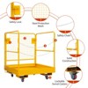 Heavy Duty Steel Forklift Safety Cage,36 x 36 In Foldable Forklift Work Platform of 1200 lbs Load Capacity,Holds 1 to 2 Adults,Ideal for Aerial Work - 4 of 4