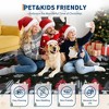 Christmas Area Rug, Christmas Tree Print Throw Carpet with Non Slip Backing, Non Shedding Low Pile Floor Carpet for Living Room, Bedroom - 4 of 4