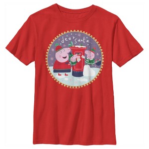 Boy's Peppa Pig Christmas Dear Santa T-Shirt - 1 of 4