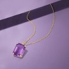Ross-Simons 10.00 Carat Amethyst Pendant Necklace in 14kt Yellow Gold Size 18 - 3 of 4