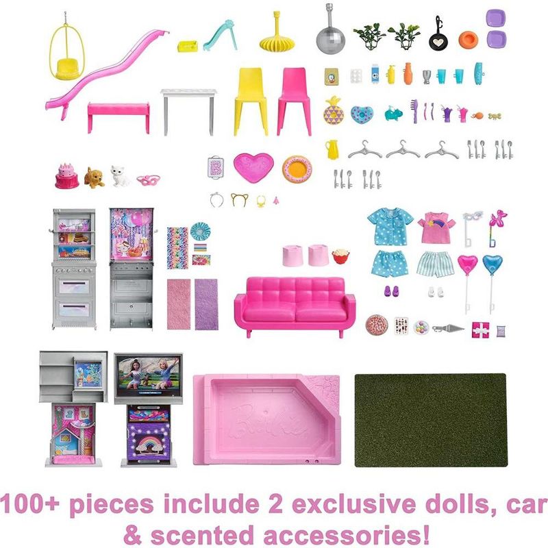 Barbie - The 60th Anniversary Celebration Dream House Playset, 4 of 7