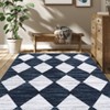 Area Rug with Rubber Backing Machine Washable Rug Trellis Printed Rugs Low Pile Foldable Indoor Carpet for Living Room Bedroom Guest Room Playroom - 3 of 4