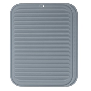 Unique Bargains Silicone Heat Resistant Non-Slip Foldable Dish Drying Mat 2 Pcs - 1 of 4